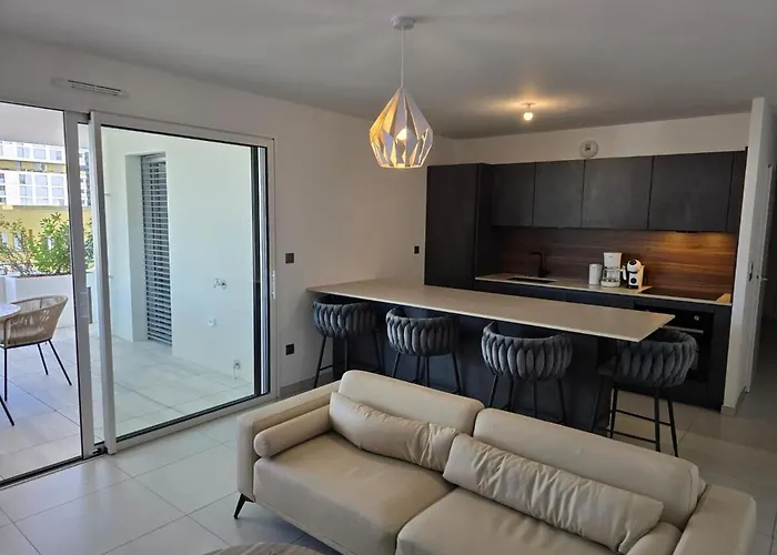 L'ecrin Urbain Port Marianne Terrasse Parking Parc Expo Arena Apartmán *